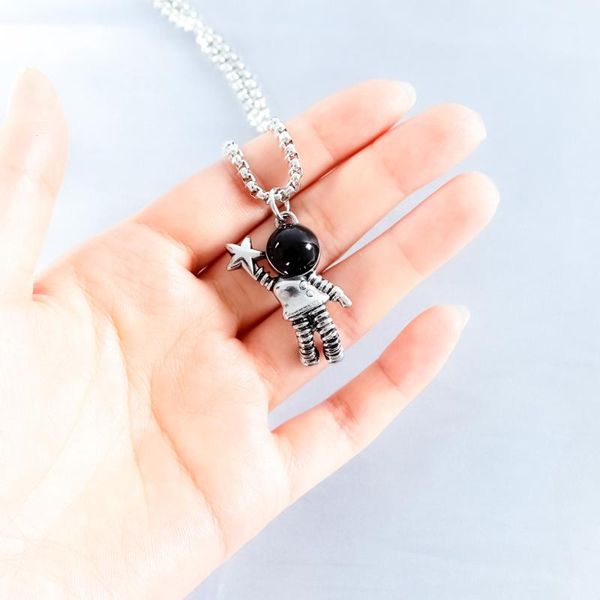 pendant necklaces wholesale 316l stainless steel for men and women necklace fashion luxury party astronaut star punk hip hop, Silver
pendant necklaces wholesale 316l stainless steel for men and women necklace fashion luxury party astronaut star punk hip hop, Silver