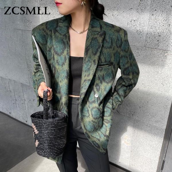 women's suits & blazers zcsmll green leopard graphic female blazer notched long sleeve temperament colorblock loose coat 2021 autumn th, White;black
women's suits & blazers zcsmll green leopard graphic female blazer notched long sleeve temperament colorblock loose coat 2021 autumn th, White;black