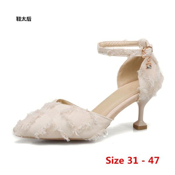 dress shoes high heels sweet stiletto women scarpin wedding party heel d'orsay woman pumps small big size 31 - 47, Black
dress shoes high heels sweet stiletto women scarpin wedding party heel d'orsay woman pumps small big size 31 - 47, Black