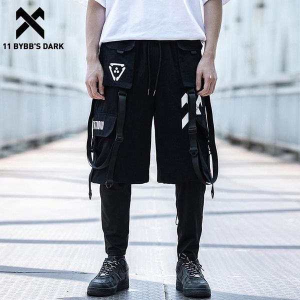 men's pants 11 bybb's dark hip hop tactical functional fake two streetwear ribbons joggers casual loose trousers men techwear, Black
men's pants 11 bybb's dark hip hop tactical functional fake two streetwear ribbons joggers casual loose trousers men techwear, Black