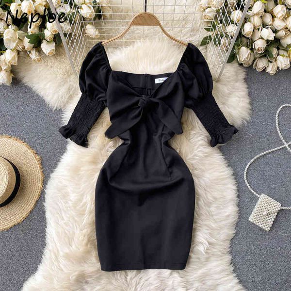 neploe square collar clavicle exposed dress women high waist hip skinny vestidos bow design long sleeve robe spring 210423, Black;gray
neploe square collar clavicle exposed dress women high waist hip skinny vestidos bow design long sleeve robe spring 210423, Black;gray