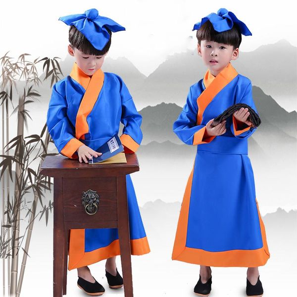 stage wear chinese traditional hanfu student robe boy long gown clothing for national orient dance clothes tang dynasty cosplay, Black;red
stage wear chinese traditional hanfu student robe boy long gown clothing for national orient dance clothes tang dynasty cosplay, Black;red
