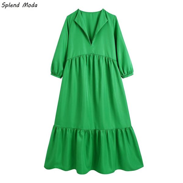 casual dresses splend moda autumn fashion solid color puff sleeves folds loose high waist ruffle long dress women vestido vintage, Black;gray
casual dresses splend moda autumn fashion solid color puff sleeves folds loose high waist ruffle long dress women vestido vintage, Black;gray
