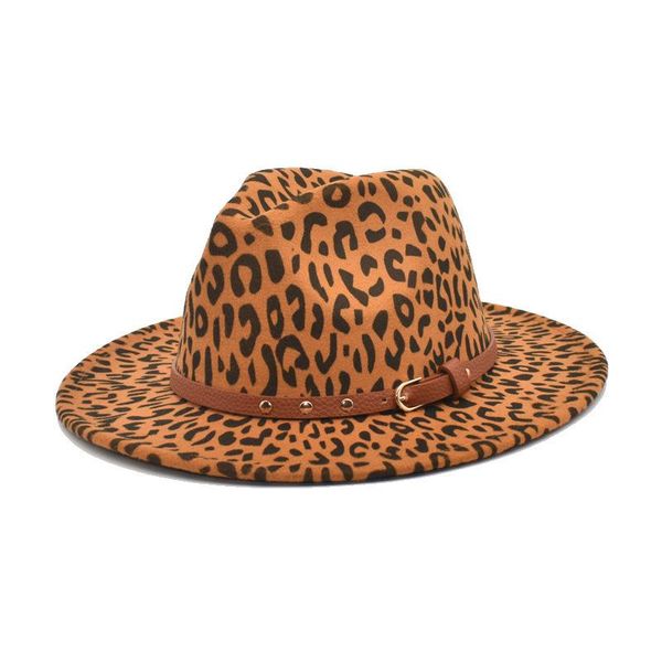 wide brim hats autumn winter women men woolen felt fedora hat leopard party holiday jazz caps, Blue;gray
wide brim hats autumn winter women men woolen felt fedora hat leopard party holiday jazz caps, Blue;gray