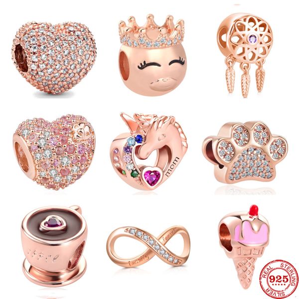 new 925 silver rose gold coffee cup dream catcher paw cone bead fit pandora original bracelet charms beads for women diy jewelry, Black
new 925 silver rose gold coffee cup dream catcher paw cone bead fit pandora original bracelet charms beads for women diy jewelry, Black
