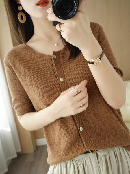 women's t-shirt pure cotton t-shirt women round neck pullover casual plus size korean slim knit cardigan short sleeve solid n3, White
women's t-shirt pure cotton t-shirt women round neck pullover casual plus size korean slim knit cardigan short sleeve solid n3, White