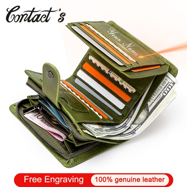 contact's genuine leather women wallet fashion coin purse for female small money bag portomonee green wallets, Red;black
contact's genuine leather women wallet fashion coin purse for female small money bag portomonee green wallets, Red;black