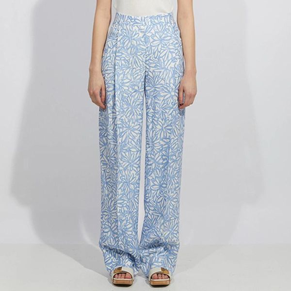 women's pants & capris women 2021 spring and autumn trousers fashion floral printed suit blue casual high waist wide leg, Black;white
women's pants & capris women 2021 spring and autumn trousers fashion floral printed suit blue casual high waist wide leg, Black;white