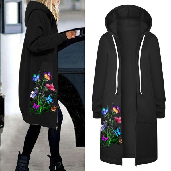 women's jackets butterfly women warm zipper long hoodies harajuku casual sleeve hooded jacket winter sweatshirts female elegant pullove, Black;brown
women's jackets butterfly women warm zipper long hoodies harajuku casual sleeve hooded jacket winter sweatshirts female elegant pullove, Black;brown