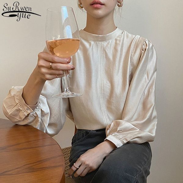 pleated shirt autumn and winter womens blouses o-neck loose puff sleeve bottoming plus size women clothing 12424 210427, White
pleated shirt autumn and winter womens blouses o-neck loose puff sleeve bottoming plus size women clothing 12424 210427, White