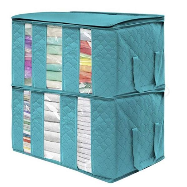 61x33x31cm storage bag for clothes blanket portable non-woven folding pillow quilt box organizer bags
61x33x31cm storage bag for clothes blanket portable non-woven folding pillow quilt box organizer bags