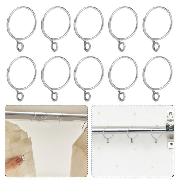 other home decor 36pcs roman rings curtain hanging circles stainless steel