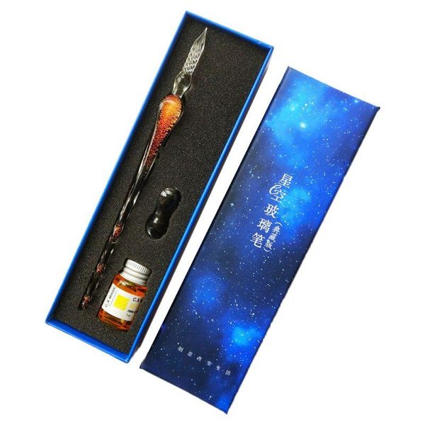 vintage starry sky glass fountain dip pen signature ink set calligraphy writing u4ld pens
vintage starry sky glass fountain dip pen signature ink set calligraphy writing u4ld pens