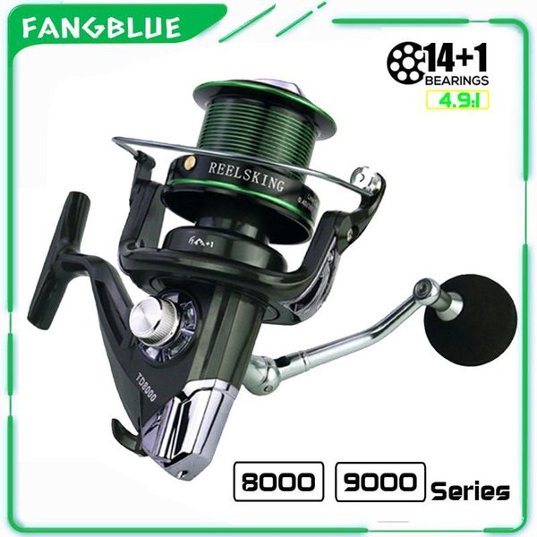 series spinning fishing reel 4.9:1 speed coil 14+1bb long casting big all metal spool for bass pike pesca baitcasting reels
series spinning fishing reel 4.9:1 speed coil 14+1bb long casting big all metal spool for bass pike pesca baitcasting reels
