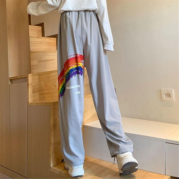 women's pants & capris cute rainbow harajuku casual japan summer autumn trousers fashion funny loose hip hop gothic teens straight wome, Black;white 
women's pants & capris cute rainbow harajuku casual japan summer autumn trousers fashion funny loose hip hop gothic teens straight wome, Black;white