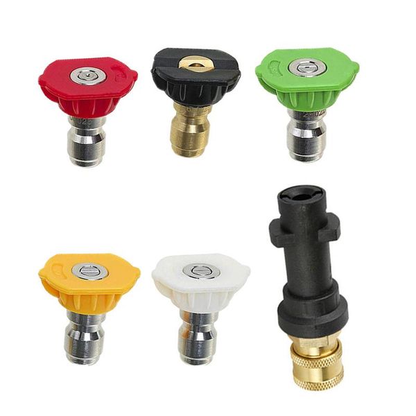 watering equipments 7x 1/4\\'\\' connector spray nozzles adapter for karcher k1800 k1900 pressure washer maximum pressure: 2000
watering equipments 7x 1/4\\'\\' connector spray nozzles adapter for karcher k1800 k1900 pressure washer maximum pressure: 2000