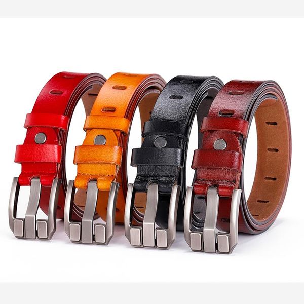 belts women's belt 2021 fashion leather strap waistband vintage jeans woman female pin buckle, Black;brown
belts women's belt 2021 fashion leather strap waistband vintage jeans woman female pin buckle, Black;brown