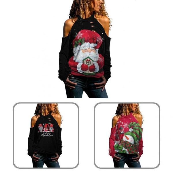 women's blouses & shirts xmas blouse long sleeve fashion shrinkable cuffs gnome snowflake print christmas, White
women's blouses & shirts xmas blouse long sleeve fashion shrinkable cuffs gnome snowflake print christmas, White