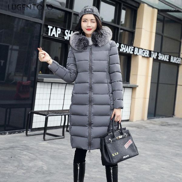 women hooded parkas mid-length coat winter warm college style slim-fit casual jackets print lady fashion lugentolo1, Black
women hooded parkas mid-length coat winter warm college style slim-fit casual jackets print lady fashion lugentolo1, Black