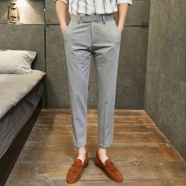 spring summer business dress pants men korean casual slim office social suits pant ankle length streetwear wedding trousers 210527, White;black
spring summer business dress pants men korean casual slim office social suits pant ankle length streetwear wedding trousers 210527, White;black