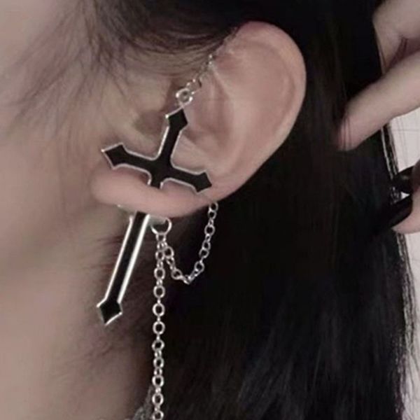 fashion drop cool handsome bouncing exaggerated cross chain puncture earrings
fashion drop cool handsome bouncing exaggerated cross chain puncture earrings