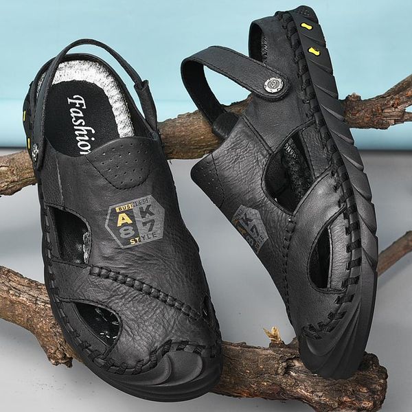 slippers sandals men leather sandalle homme summer sandals&slippers sandalia rasteira trekking male sandal sandale ete, Black
slippers sandals men leather sandalle homme summer sandals&slippers sandalia rasteira trekking male sandal sandale ete, Black