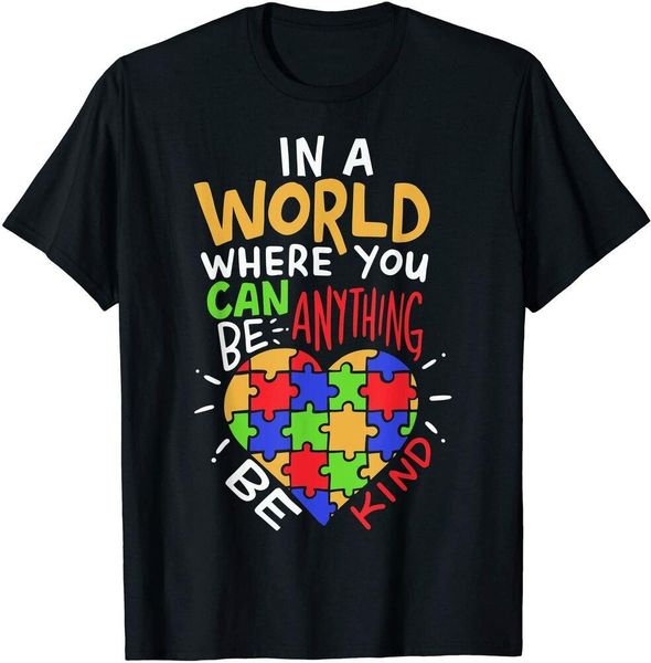 autism awareness be kind t-shirt boys mens t-shirt, White;black 
autism awareness be kind t-shirt boys mens t-shirt, White;black