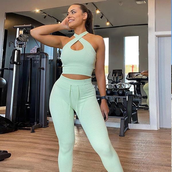 yoga outfit high elastics ribbed seamless set gym clothes for women fitness cross bra pants sports jogging workout outfits summer 2021
yoga outfit high elastics ribbed seamless set gym clothes for women fitness cross bra pants sports jogging workout outfits summer 2021