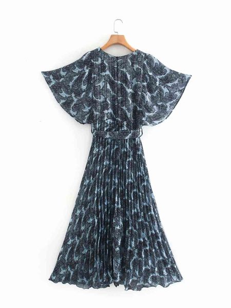designer clothing a line v neck women es short sleeve summer fashion show thin retro print medium-length pleated, Black;gray
designer clothing a line v neck women es short sleeve summer fashion show thin retro print medium-length pleated, Black;gray
