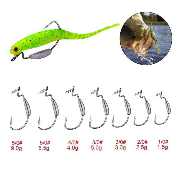 5pcs/pack wide gap worm fishing hooks jig crank barbed offset spring lock tackle accessories 1.5/2.5/3/4/5/5.5/9g
5pcs/pack wide gap worm fishing hooks jig crank barbed offset spring lock tackle accessories 1.5/2.5/3/4/5/5.5/9g