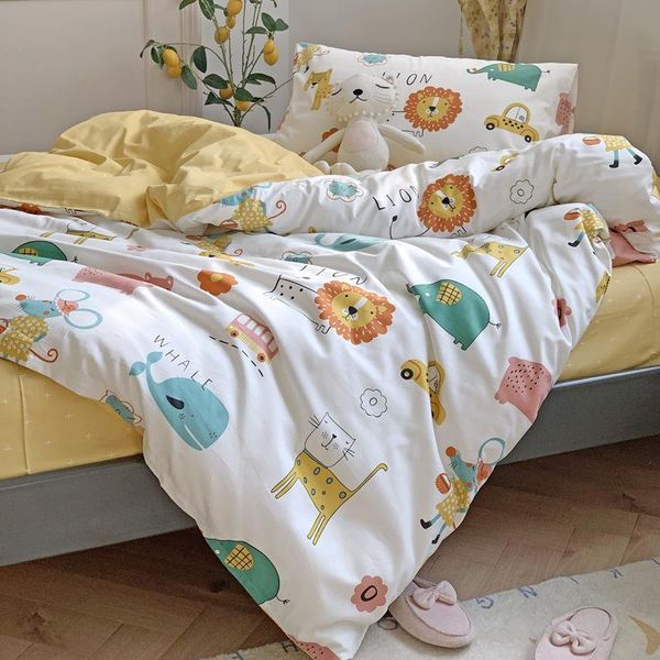 piecs baby bedding set 100% cotton duvet cover 150x200cm bed sheet pillowcase animals printed all seasons children sets
piecs baby bedding set 100% cotton duvet cover 150x200cm bed sheet pillowcase animals printed all seasons children sets