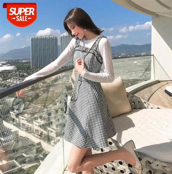 spot design sense female niche light familiar suit elegant knit sweater + plaid suspender skirt #tv3q, Black;gray
spot design sense female niche light familiar suit elegant knit sweater + plaid suspender skirt #tv3q, Black;gray