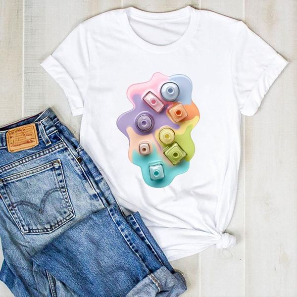 fingernail 3d nail art kawaii women t shirts style summer tee clothes graphic, White
fingernail 3d nail art kawaii women t shirts style summer tee clothes graphic, White