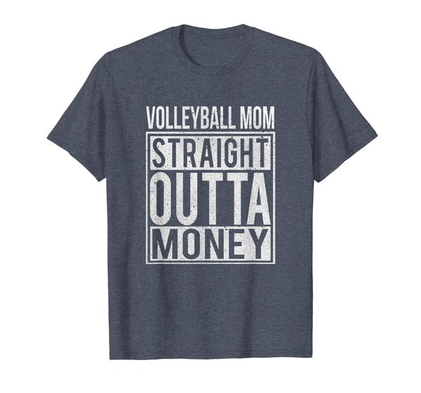 volleyball mom straight outta money t-shirt i funny gift, White;black
volleyball mom straight outta money t-shirt i funny gift, White;black