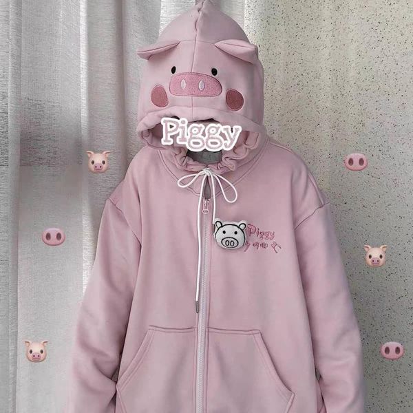 autumn college style japanese kawaii soft girl jacket cute pig ears student loose harajuku coats and jackets women women's, Black;brown
autumn college style japanese kawaii soft girl jacket cute pig ears student loose harajuku coats and jackets women women's, Black;brown