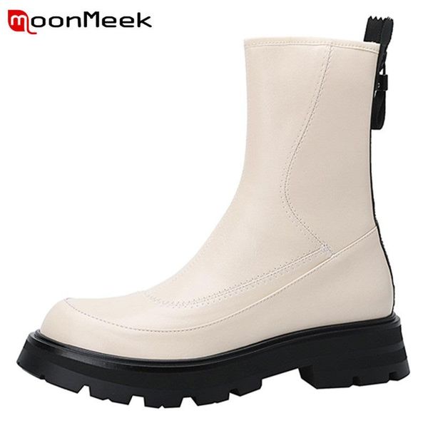 boots moonmeek 2022 ankle zipper platform ladies concise casual genuine leather hand made modern women winter, Black
boots moonmeek 2022 ankle zipper platform ladies concise casual genuine leather hand made modern women winter, Black