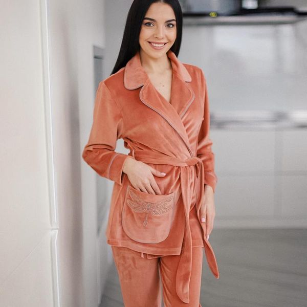 women's sleepwear hiloc embroidery printing robe pajama sets turn down collar trousers suits lace up long sleeve robes for women nighti, Black;red
women's sleepwear hiloc embroidery printing robe pajama sets turn down collar trousers suits lace up long sleeve robes for women nighti, Black;red