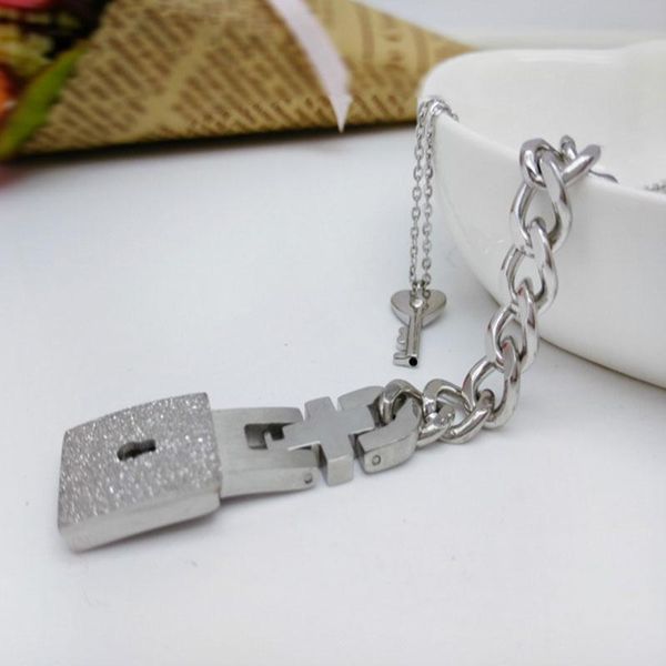 earrings & necklace couple titanium steel lock bangle bracelet key pendant love sets gift u2jf, Silver
earrings & necklace couple titanium steel lock bangle bracelet key pendant love sets gift u2jf, Silver