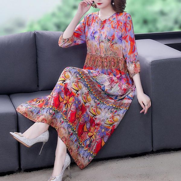 casual dresses zuoman vintage print loose mulberry silk midi dress women boho 4xl plus size solid elegant bodycon party maxi vestido, Black;gray
casual dresses zuoman vintage print loose mulberry silk midi dress women boho 4xl plus size solid elegant bodycon party maxi vestido, Black;gray