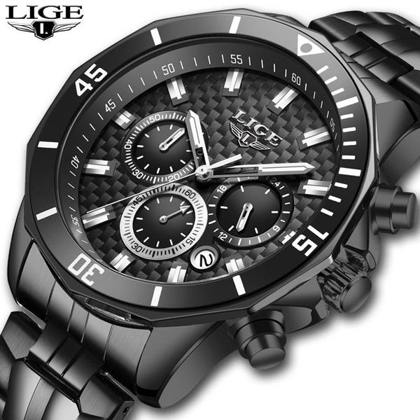 wristwatches 2021 lige mens watch fashion black stainless steel sport waterproof watches for men multi-function chronograph, Slivery;brown
wristwatches 2021 lige mens watch fashion black stainless steel sport waterproof watches for men multi-function chronograph, Slivery;brown