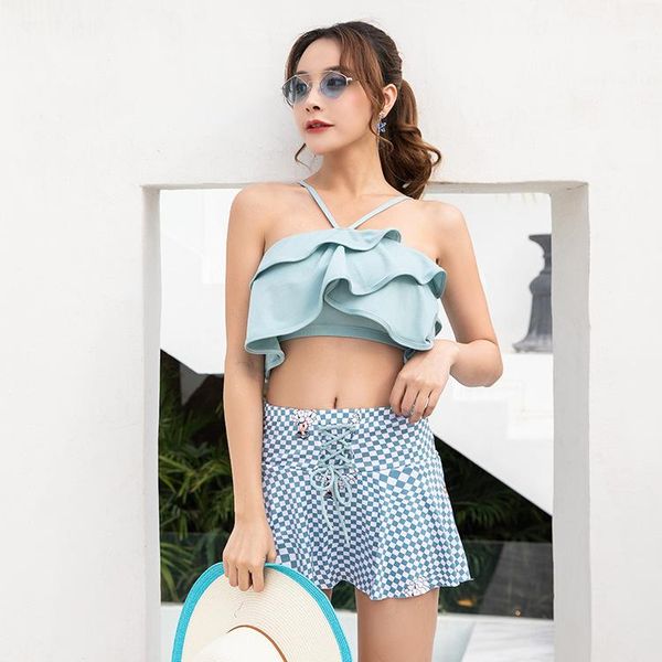 bikinis set 2021 one-word shoulder lotus leaf edge sub-body swimsuit small scent plaid skirt conservative flat angle lady swimwear
bikinis set 2021 one-word shoulder lotus leaf edge sub-body swimsuit small scent plaid skirt conservative flat angle lady swimwear