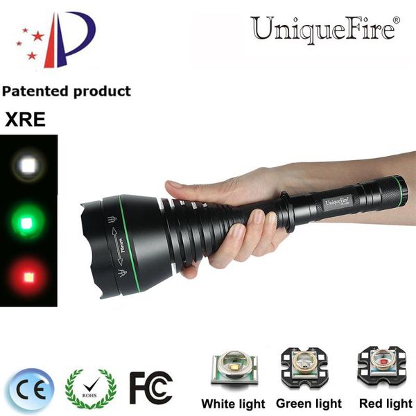 flashlights torches uniquefire uf-1508 t75 xre(g/r/w) long range led for &coyote hunting adjustable illumination 3mode
flashlights torches uniquefire uf-1508 t75 xre(g/r/w) long range led for &coyote hunting adjustable illumination 3mode