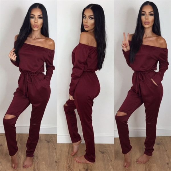off shoulder jumpsuits casual slash neck long sleeve elegant women rompers bodysuit solid overalls pocket jumpsuit, Black;white
off shoulder jumpsuits casual slash neck long sleeve elegant women rompers bodysuit solid overalls pocket jumpsuit, Black;white