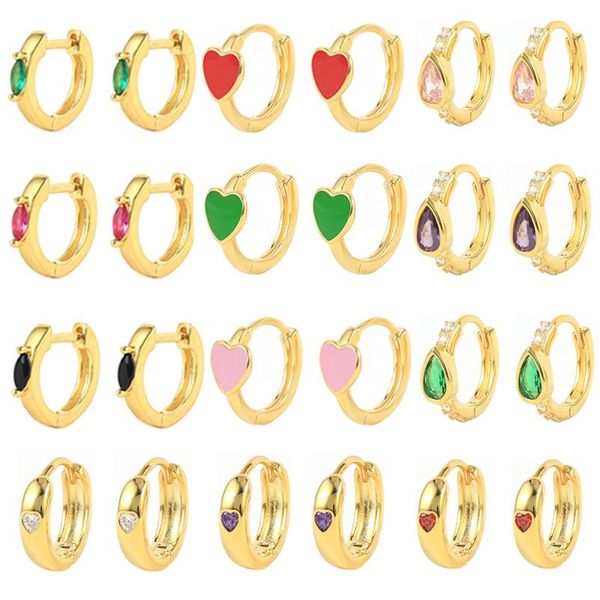 hoop & huggie canner earrings 925 sterling silver colorful enamel love heart waterdrop zircon earring for women pendientes brincos, Golden;silver
hoop & huggie canner earrings 925 sterling silver colorful enamel love heart waterdrop zircon earring for women pendientes brincos, Golden;silver