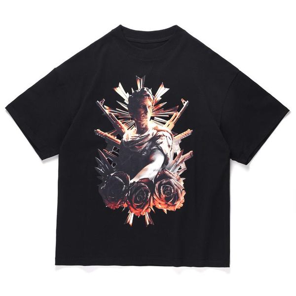 men's t-shirts 2021 summer hip hop streetwear t-shirt rose gun man print tshirt men harajuku cotton short sleeve casual shirt black, White;black
men's t-shirts 2021 summer hip hop streetwear t-shirt rose gun man print tshirt men harajuku cotton short sleeve casual shirt black, White;black