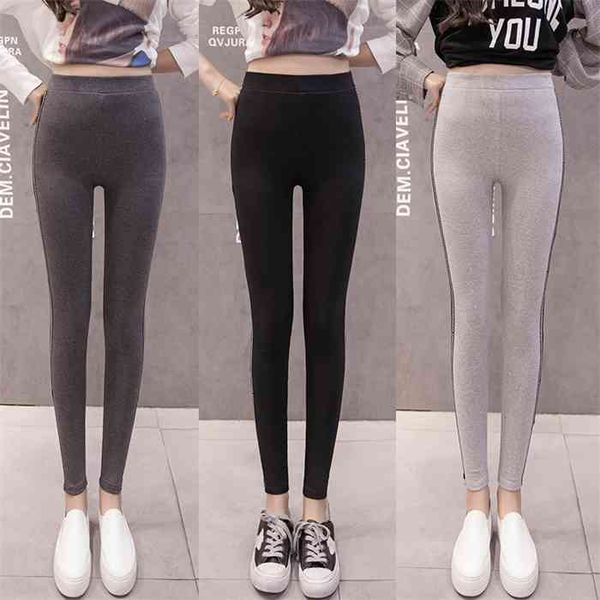 initialdream large size s-5xl slim cotton women leggings side letter webbing casual legging pencil pant plump female clothing, Black
initialdream large size s-5xl slim cotton women leggings side letter webbing casual legging pencil pant plump female clothing, Black