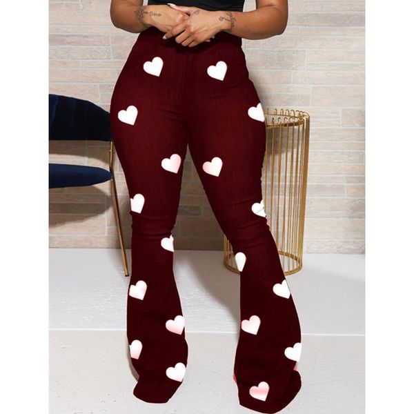 fall women's flared trousers heart pattern high waisted bell-bottoms for female harajuku pants pantalones & capris, Black;white
fall women's flared trousers heart pattern high waisted bell-bottoms for female harajuku pants pantalones & capris, Black;white