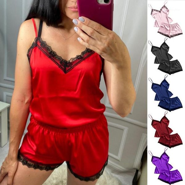 selling women's fashion v-neck eyelash lace solid color vest pajama pajamas multicolor shorts set panties, Black;pink
selling women's fashion v-neck eyelash lace solid color vest pajama pajamas multicolor shorts set panties, Black;pink