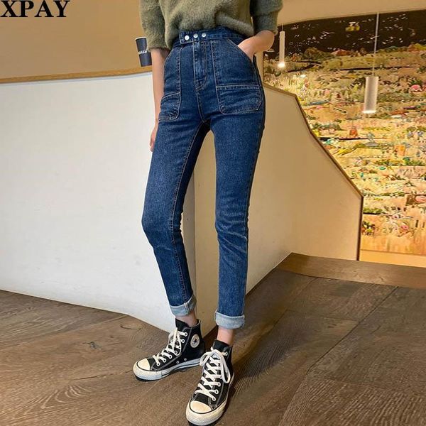 women's jeans high waist buttons pockets denim blue for women 2021 summer fashion skinny pencil pants vintage femme korean stretch
women's jeans high waist buttons pockets denim blue for women 2021 summer fashion skinny pencil pants vintage femme korean stretch