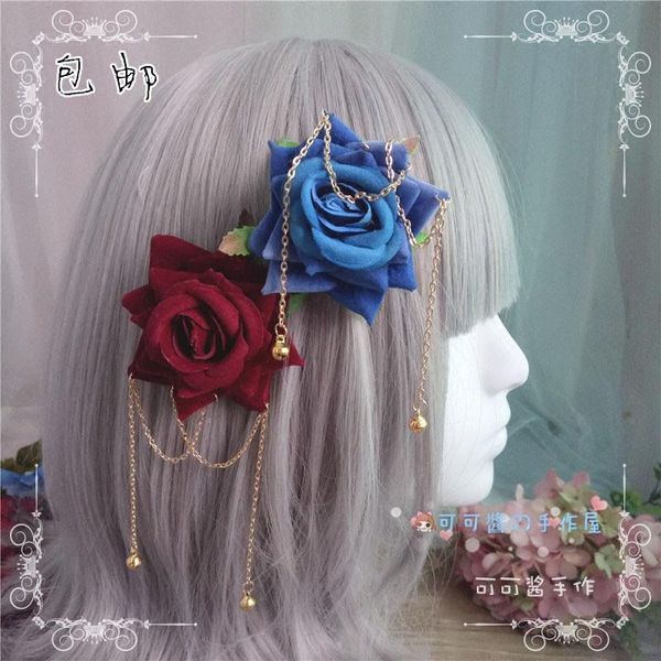 other event & party supplies lolita rose hair clip chain bell women edge made by handmade kiwi shiren-would-be
other event & party supplies lolita rose hair clip chain bell women edge made by handmade kiwi shiren-would-be